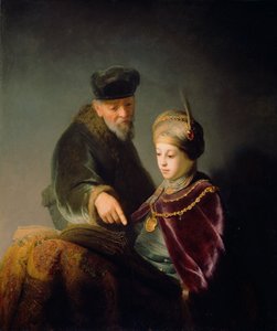 En ung lærd og hans lærer, ca. 1629-30 (olje på lerret) av studio of Rembrandt Harmensz. van Rijn