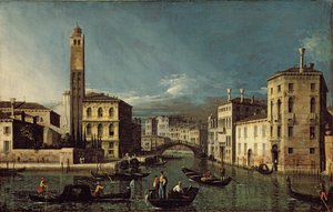 Kanalscene, Venezia av Giovanni Antonio Canal
