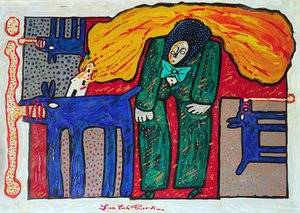 GC Riccardi, Unnamed, 2007, akryl på papir, 87x62, Italia.