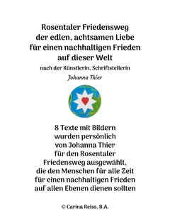 Rosentaler Friedensweg av Johanna Thier