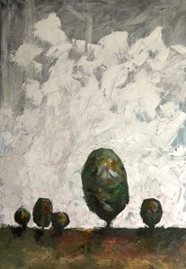 Bäume auf dem Feld von HILI ART Tetiana Brzozowski