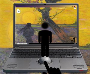 Møtet mellom verden og jord (fra serien Windows) av Alexander Eibach