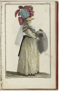 Cabinet des Modes eller Les Modes Nouvelles, 15. mars 1786, pl. Jeg