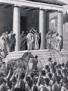 Themistokles hedret i Sparta, illustrasjon fra 