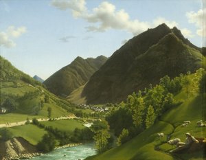 En dal i Pyreneene av A.L.R.M. Duperraux