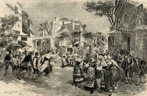 Mascagnis opera Cavalleria Rusticana - siste akt av A. (after) Bonamore