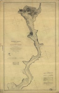 Potomac River (i fire ark): Ark nr. 4, fra Indian Head til Georgetown av A. D. United States Coast Survey; Bache