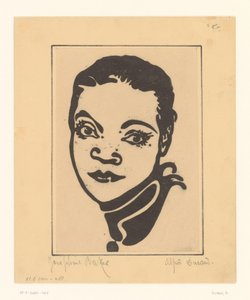 Portrett av Josephine Baker av A. Ducand