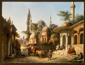 Utsikt over en moske i Istanbul av A. Finke
