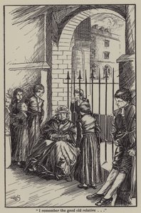 Illustrasjon for The Essays of Elia av Charles Lamb (litho)