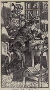Illustrasjon for The Essays of Elia av Charles Lamb (litho)