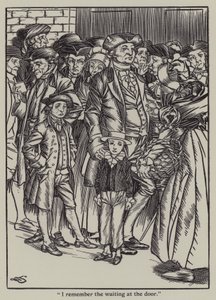 Illustrasjon for The Essays of Elia av Charles Lamb (litho)