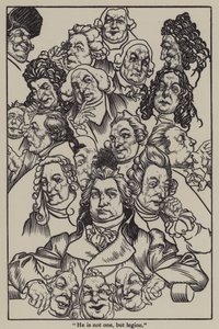 Illustrasjon for The Essays of Elia av Charles Lamb (litho)