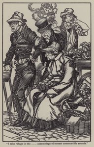 Illustrasjon for The Essays of Elia av Charles Lamb (litho) av A. Garth Jones