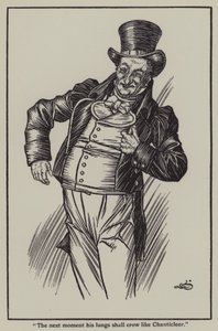 Illustrasjon for The Essays of Elia av Charles Lamb (litho)