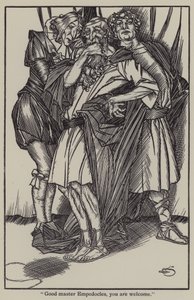 Illustrasjon for The Essays of Elia av Charles Lamb (litho) av A. Garth Jones