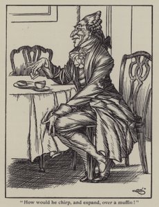 Illustrasjon for The Essays of Elia av Charles Lamb (litho)