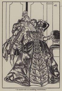 Illustrasjon for The Essays of Elia av Charles Lamb (litho) av A. Garth Jones