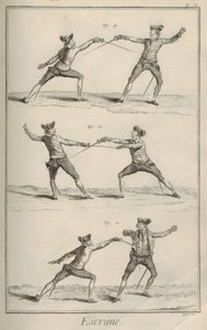 Fekting. Fra Encyclopédie av Denis Diderot og Jean Le Rond d'Alembert, 1751-1