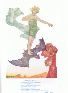 Ariels sang (The Tempest), fra Tales from Shakespeare pub. av Ward Lock & Co Ltd