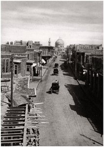 En gate i Bagdad, Irak, 1925