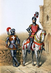 Kaptein for bueskytterne i Paris og en kavaler, 1400-tallet, 1887