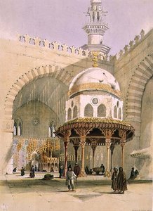 Moskeen til Sultan Hassan, Kairo, pub. 1846 (lito)