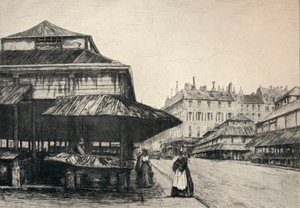 St Honore-markedet, 1915 av A. P. Martial