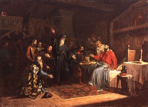 Inviterer prins Posharsky til å lede frigjøringen av Moskva fra polakkene i 1616 av A. Shvaykevich
