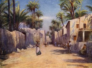 Elche, A Street (farge litho)
