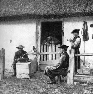 Fritid for kuhyrder, Ungarn, 1922.