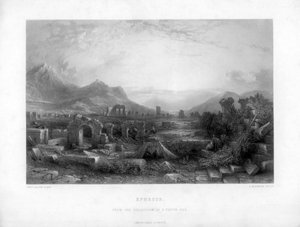 Efesos, Tyrkia, 1800-tallet.