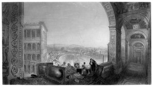 Roma, fra Vatikanet, sent på 1800-tallet.