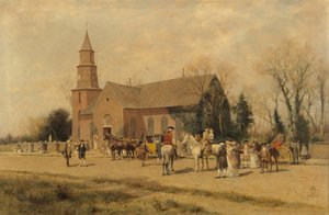 Old Bruton Church, Williamsburg, Virginia, i Lord Dunmores tid, 1893. av A. Wordsworth Thompson