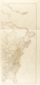 Et kart som viser alle de nye oppdagelsene i de indre delene av Nord-Amerika
