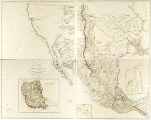 Et nytt kart over Mexico og tilstøtende provinser