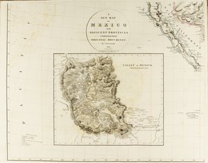 Et nytt kart over Mexico og tilstøtende provinser av Aaron Arrowsmith