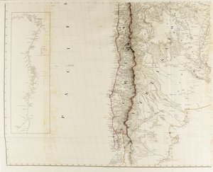 Omriss av de fysiske og politiske divisjonene i Sør-Amerika av Aaron Arrowsmith