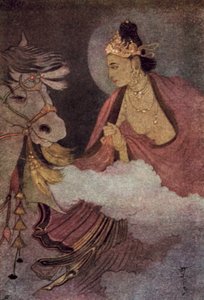 Prins Siddharthas avgang (farge litho)