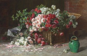 Basket of Roses, ca. 1890 (olje på lerret)
