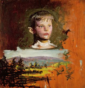 Head of a Boy, 1919 av Abbott Handerson Thayer