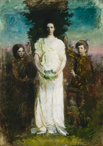 Mine barn (Mary, Gerald og Gladys Thayer) av Abbott Handerson Thayer