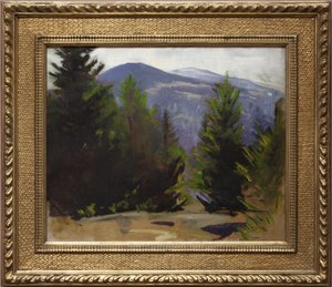Skisse av Monadnock Mountain, 1897 av Abbott Handerson Thayer