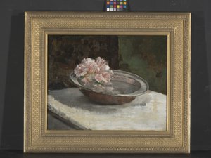 Stilleben (olje på lerret) av Abbott Handerson Thayer