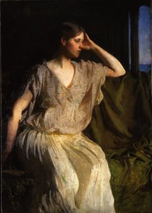 Kvinne i gresk kjole, ca. 1894