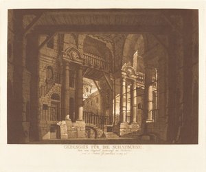 fengsel for Schaubühne av Abel Schlicht possibly after Giuseppe Galli Bibiena