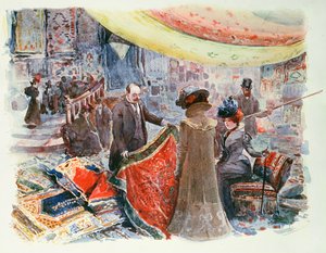 Hallen til et varehus på Place Clichy, Paris, ca. 1900