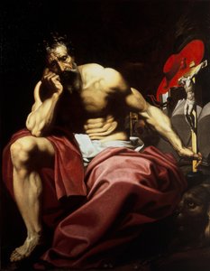 Saint Hieronymus, ca. 1610 (olje på lerret) av Abraham (attr.to) Janssens