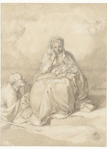 Den hellige familie av Abraham Bloemaert