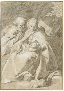 Den hellige familie av Abraham Bloemaert